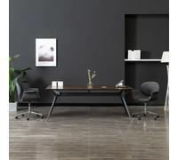 Chaises Pivotantes De Salle À Manger 2 Pcs Gris Tissu Gris