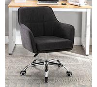 Chaise pivotante de style nordique pour chambre à coucher, bureau, tissu amovible et lavable, chaise de bureau relevable, idéale pour la maison, les études et la coiffeuse, assise de loisirs