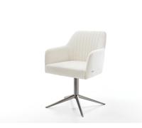 Chaise-pivotante Greg-Flex bou oux beige pied de chaise 4 branches grafiete pivotement sur 360° fonction bascule resorts ensachés
