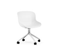Chaise Pivotante Hyg avec Roues Aluminium/ Blanc