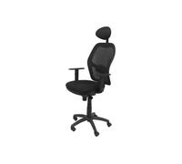 Chaise pivotante Jorquera avec accoudoirs en T - Piqueras y Crespo - Bali fabric noir