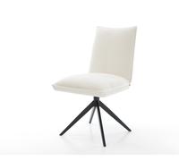 Chaise-pivotante Lelio-Flex bou oux beige pied croisé large noir pivotement sur 360° fonction bascule resorts ensachés