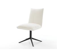 Chaise-pivotante Lelio-Flex bou oux beige pied de chaise 4 branches noir pivotement sur 360° fonction bascule resorts ensachés
