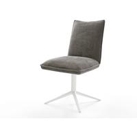 Chaise-pivotante Lelio-Flex bou oux couleur boue pied de chaise 4 branches blanc pivotement sur 360° fonction bascule resorts ensachés