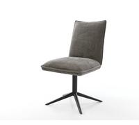 Chaise-pivotante Lelio-Flex bou oux couleur boue pied de chaise 4 branches noir pivotement sur 360° fonction bascule resorts ensachés