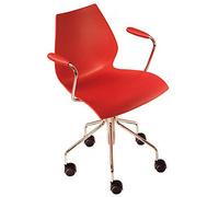 Chaise pivotante Maui avec vérin à gaz et accoudoirs Kartell - KP_KARTELL 2879