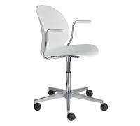 Chaise pivotante N02™ Recycle polished aluminum (95% recycle) base