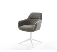 Chaise-pivotante Pejo-Flex bou oux couleur boue pied de chaise 4 branches blanc pivotement sur 360° fonction bascule resorts ensachés
