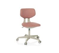 HJH Office – Chaise pivotante pour enfants Kid Classic – Dossier réglable, 6–12 ans – Rose
