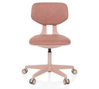 HJH Office Chaise pivotante Kid Colore – Dossier réglable, évolutive pour 6–12 ans, Rose