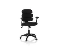 hjh OFFICE Chaise pivotante pour Enfants Kid ERGOLINO B Chaise pivotante avec Dossier Ergonomique, Noir, 736432