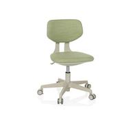 hjh OFFICE Chaise pivotante pour Enfants avec Dossier réglable en Hauteur KIDDY Classic Chaise de Bureau pour Enfants de 5 à 10 Ans avec roulettes spéciales, Vert