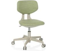hjh OFFICE Chaise pivotante pour Enfants avec Dossier réglable en Hauteur KIDDY Classic Chaise de Bureau pour Enfants de 5 à 10 Ans avec roulettes spéciales, Vert