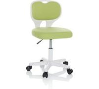 hjh OFFICE Chaise de Bureau pour Enfants KIDDY Top W Chaise de Bureau pour Enfants Tissu Chaise pivotante, évolutive, Vert, 736427