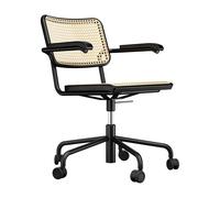 Thonet Chaise pivotante S 64 VDR avec clayonnage noir TP 29 PxHxP 68x77-89cmx68cm