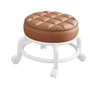 Chaise Pivotante Tabouret à Roulettes plastique, Tabouret à 360° avec Roulettes, Petit Tabouret Bas Cuir Sur Roulettes, Pédicure Bouchettes Pivotantes Universelles pour Salon Massage, Spa, CafÉ
