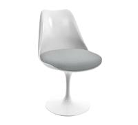 Chaise pivotante Tulip Eero Saarinen cover powder white Hallingdal 103