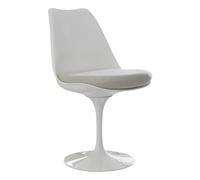 Chaise pivotante Tulip Eero Saarinen cover white Tonus 100