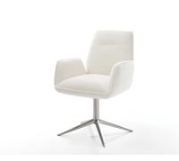 Chaise-pivotante Zoa-Flex bou oux beige pied de chaise 4 branches acier inoxydable pivotement sur 360° fonction bascule resorts ensachés