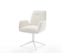 Chaise-pivotante Zoa-Flex bou oux beige pied de chaise 4 branches blanc pivotement sur 360° fonction bascule resorts ensachés