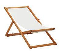 Chaise Plage Pliante Tissu Gris Jardin Patio Terrasse Balcon Fauteuil vidaXL