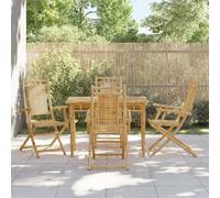 Chaise Pliable de Jardin Siège Meuble Patio Terrasse Extérieur Bambou vidaXL