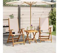 Chaise Pliable de Jardin Siège Patio Terrasse Extérieur Bois d'Acacia vidaXL