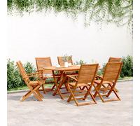 Vidaxl Chaises De Jardin Pliantes Lot De 6 57x66x95 Cm Bois D'acacia