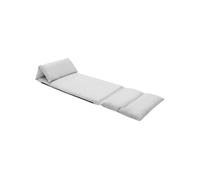 Vidaxl Chaise Pliable De Sol Gris Clair Microfibre Gris