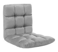 Chaise pliable de sol Gris clair Microfibre Gris G