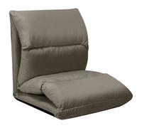 Chaise Pliable de Sol Gris Foncé Microfibre Siège Salle de Séjour Salon vidaXL