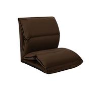Chaise pliable de sol Marron Microfibre