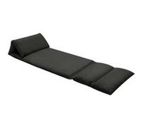 Chaise Pliable de Sol Noir Microfibre Siège de Salle de Séjour Salon vidaXL