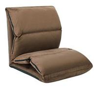 vidaXL Chaise pliable de sol Taupe Microfibre