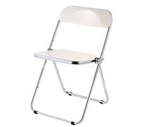 Chaise pliable en acrylique - Design léger et portable pour bureau, voyage et utilisation en extérieur
