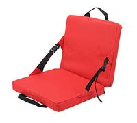 Chaise Pliable Extérieure avec Dossier Candon à éponge Douce Chaise Arrière pour Stade et Plage (Rouge)