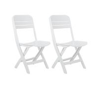 Chaise pliante - 7house - Bliss - Blanc - 52x40x82cm - Pratique pour extérieur