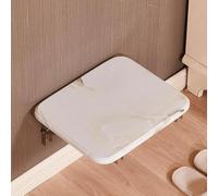 Chaise pliante à fixation murale, peu encombrante, invisible, chaise de douche pliable dissimulée, charge maximale 100 kg, facile à installer, finition marron