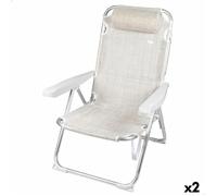 Chaise Pliante - Aktive - Ibiza - Blanc - Métal - Lot De 2 Multicolore