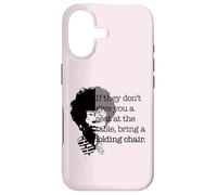 Chaise Pliante avec Citation Shirley Chisholm de Seat at The Table Coque pour iPhone 17