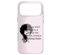 Chaise Pliante avec Citation Shirley Chisholm de Seat at The Table Coque pour iPhone 17 Pro Max