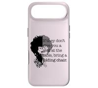 Chaise Pliante avec Citation Shirley Chisholm de Seat at The Table Coque pour iPhone Air