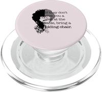 Chaise Pliante avec Citation Shirley Chisholm de Seat at The Table PopSockets PopGrip pour MagSafe