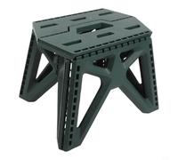 Chaise pliante avec construction en plastique léger et certification EN14183, convient pour le camping, la pêche, le jardinage et les tâches ménagères (vert)