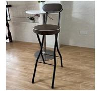 Chaise Pliante avec Dossier Coussin D'assise en Cuir Éponge Haute Résilience Structure en Métal Tabouret Pliable avec Mécanisme de Sécurité à Goupille Patins Antidérapants Épaisseur Plié 3,5in