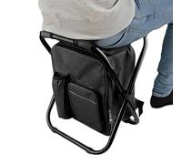 Chaise Pliante Avec Sac À Dos - Siège D'Extérieur Pliable Avec Sac Isotherme - Chaise De Jardin Avec Un Réfrigérant Isotherme | Convient Pour Le Camping, Les Voyages, Le Jardin, La Randonnée, La P