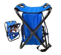 Chaise Pliante Avec Sac À Dos - Tabouret Portable Avec Un Sac Réfrigérant Isotherme,Chaise imperméable avec une poche de rangement,Convient Pour Le Camping, Les Voyages, Le Jardin, La Randonnée, La Pl