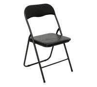 Chaise Pliante ""Basic"" 79cm Noir