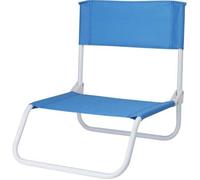 Chaise pliante basse - KOOPMAN INTERNATIONAL - Nylon bleu - Légère - Pliable - Utilisation extérieure