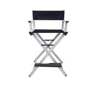 Chaise Pliante Camping Chaise pliante d'extérieur en aluminium, tabouret de maquillage for studio de photographie, siège de réalisateur, chaises de camping compactes et portables(Silver Pillowless)